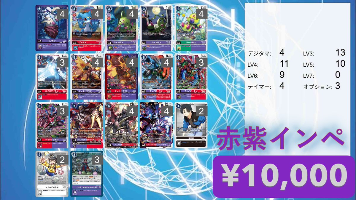 デジカ 販売情報 】 デジカ デッキ販売情報 赤紫インペリアルドラモン