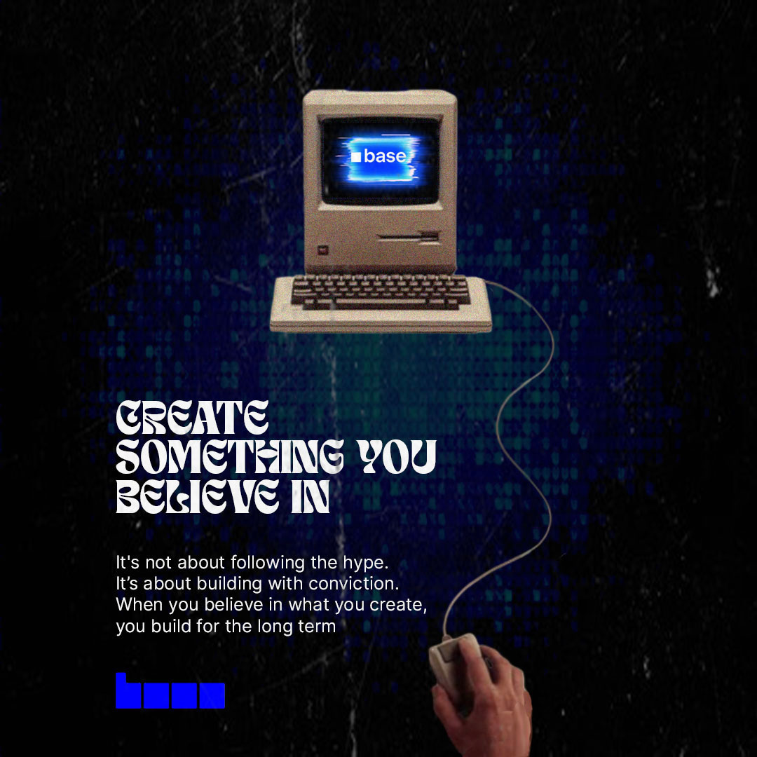 It’s not about following the hype.
It’s about building with conviction.

When you believe in what you create, you build for the long term.

Happy New Year, Base Fam. 
2026 is ours.
