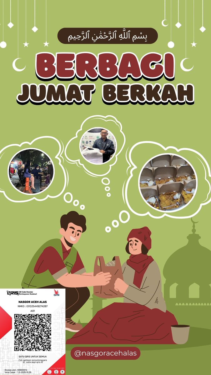 Yuk yang mau awali 2026 nya dengan ikut berdonasi di Jum’at berkah
Per box nya 15rb aja 🖤