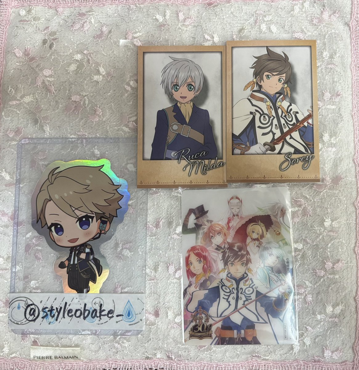 styleobake_'s tweet photo. 【交換】テイルズ ミュージアム TALES OF 30th MUSEUM

推しパシャ
譲:スレイ、ルカ

求:スタン、カイル

購入特典
譲:ゼスティリア

求:TOD、TOD2

郵送交換希望です📮
お気軽にお声掛けください！ https://t.co/HszoEr2RzG