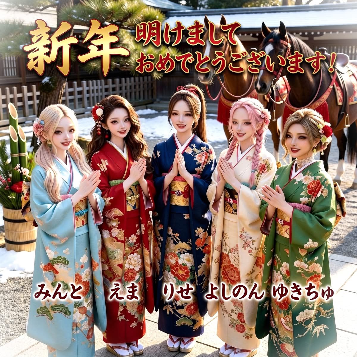 明けましておめでとうございます！素晴らしい年にしましょう！Almost New Year’s in Japan! Thank you for all the love this year. Let’s make 2026 awesome together!⛩㊗️