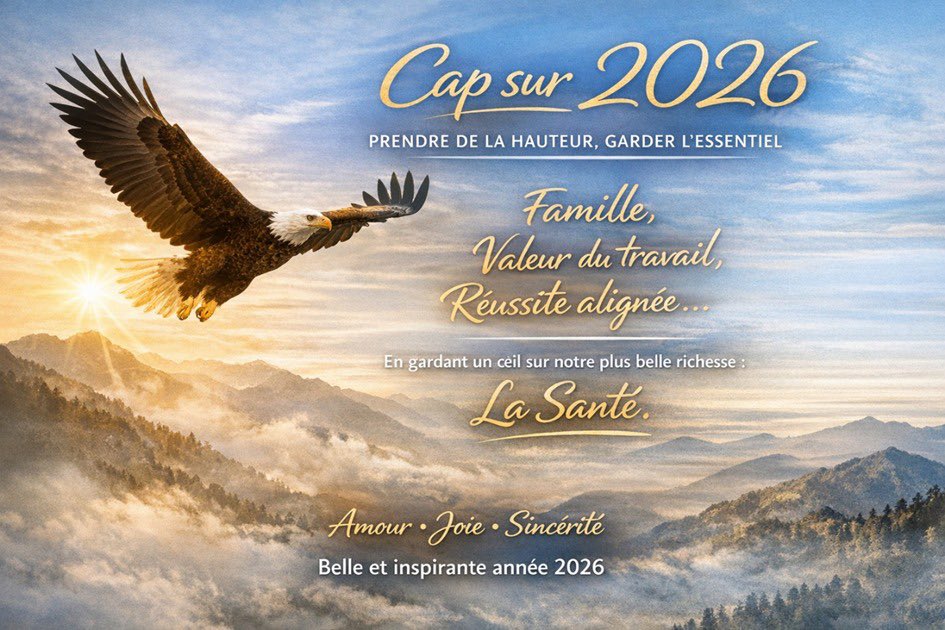 Mes meilleurs vœux pour cette année 2026. Happy new year