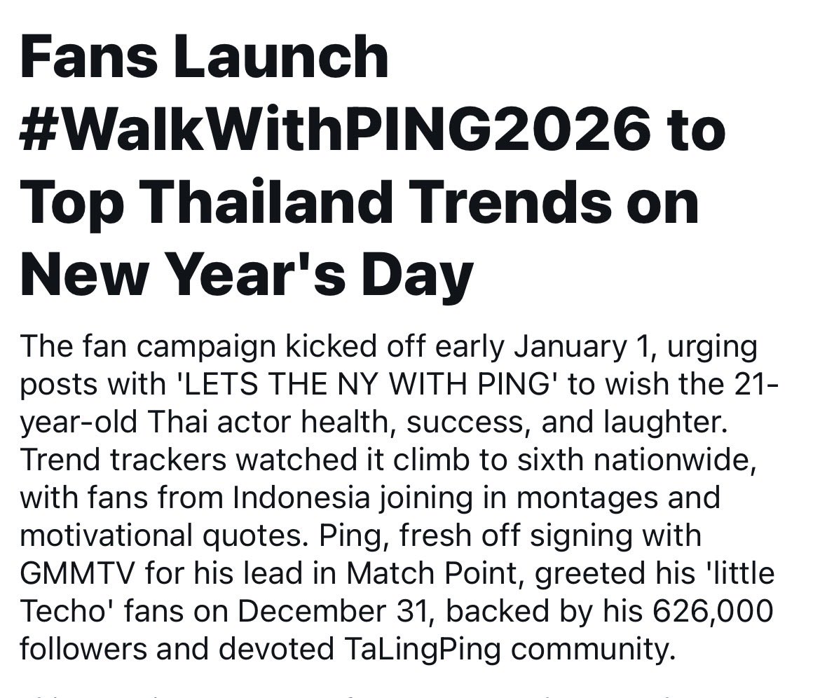 JSethameteekul's tweet photo. Wowwww✨✨✨

🐼  LETS THE NY WITH PING
 
#WalkWithPING2026

WELCOME 2026 TESHOWPING
#HNY2026TeshowPing
TeshowPing New Chapter 2026
#TeshowPingFirstNewYear

#PingKrittanun #ปิงกฤตนัน
#TaLingPing https://t.co/GJkJk8Cw4Y