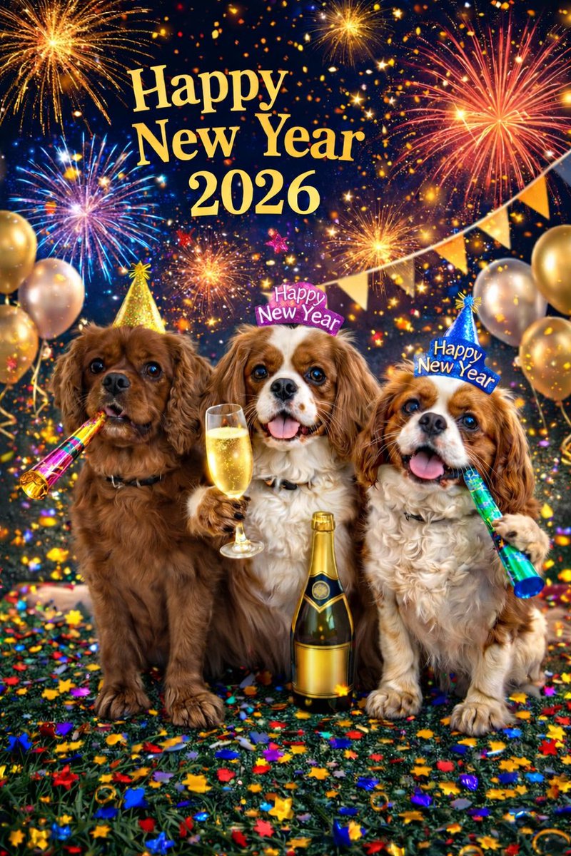 Happy New Year to all our friends ✨🌈❤️✨ wishing you all love and happiness for 2026 🧡🩷🩵