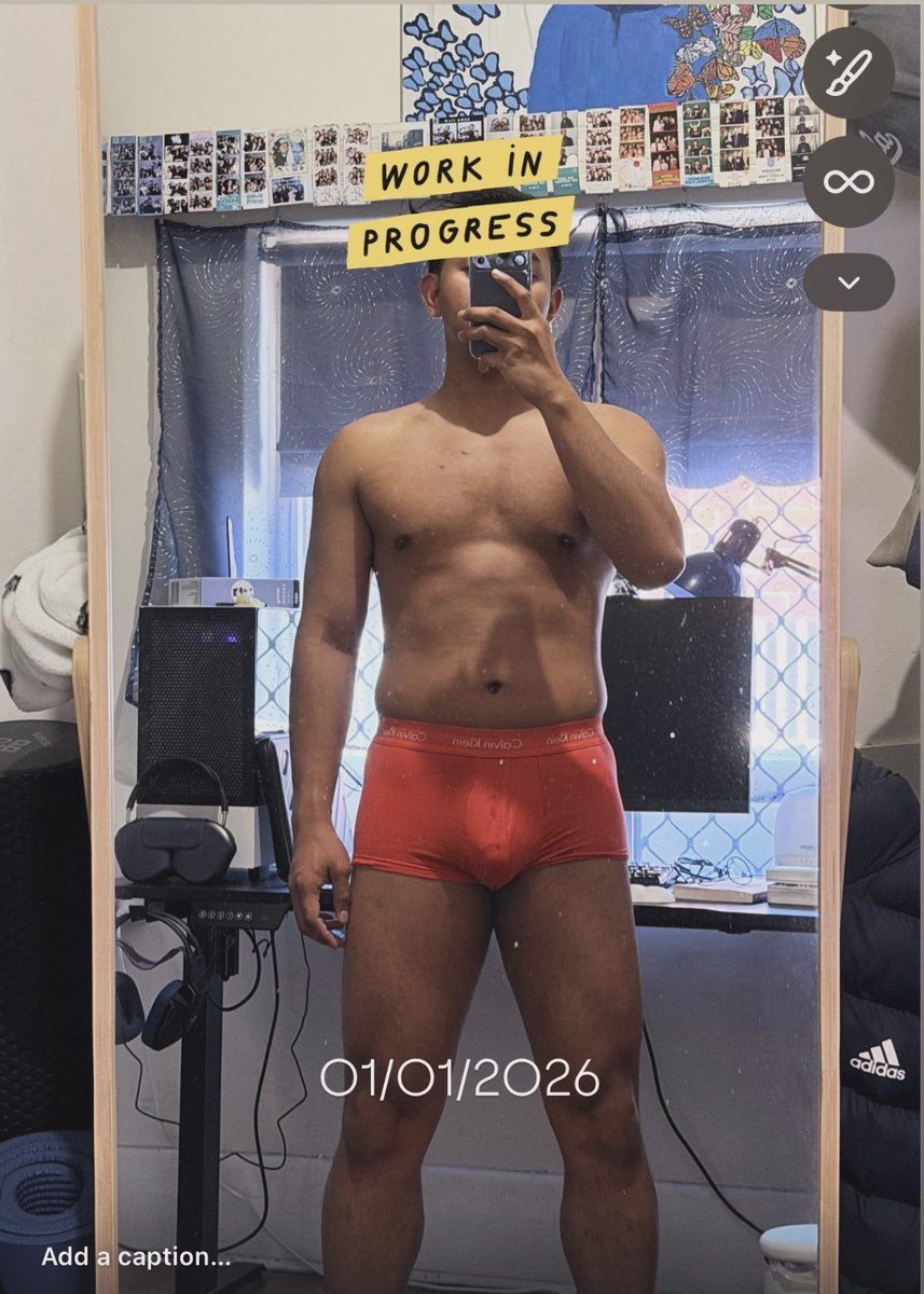 PandaYum8's tweet photo. physique as of 1st Jan 2026. 
will come back 31st Dec 2026.
*Let’s see if anything changes after a whole year lol 🙈🥹

#gay
#gayadelaide
#asianmuscle
#jakolph https://t.co/fcIpeV5Fl2
