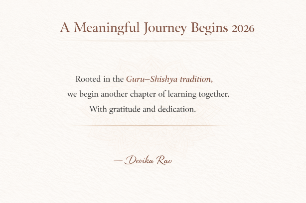 DevikaRaoDance's tweet photo. Wishing everyone a very Happy New Year #2026 #learning #traditions #arts #wellbeing https://t.co/SmzIXo4h9L