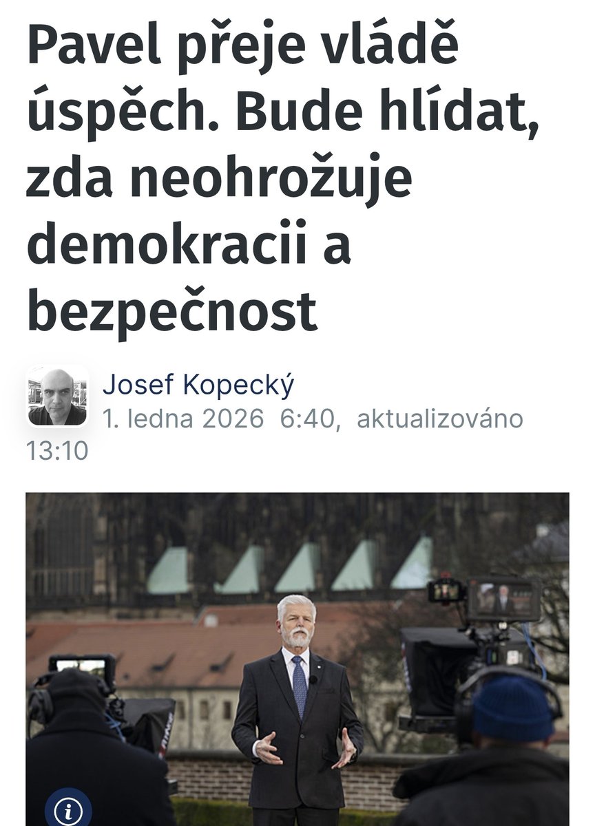 Agent Pávek bude hlídat demokracii. To nevymyslíš, takovej blábol z hlavy s IQ houpacího koně.  😅