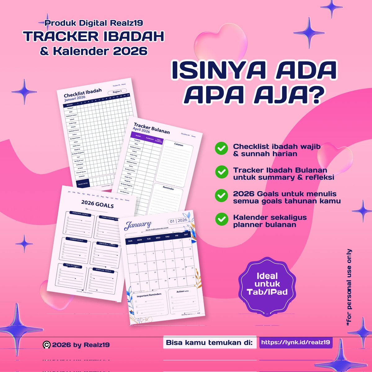 Realz19graphic's tweet photo. Produk ini bisa bantu kamu jadiin tahun 2026 sebagai salah satu tahun pencapaian target ibadah terbaik kamu ✨

🎉  KHUSUS TANGGAL 1-11 Januari 2026,
dapatkan harga khusus Rp 10.000 (harga normal 17K)

Dapatkan produknya di sini 👇🏻

🔗 https://t.co/z98rNJgxLL

Intip dulu, yuk! https://t.co/8VAMXSi9zE