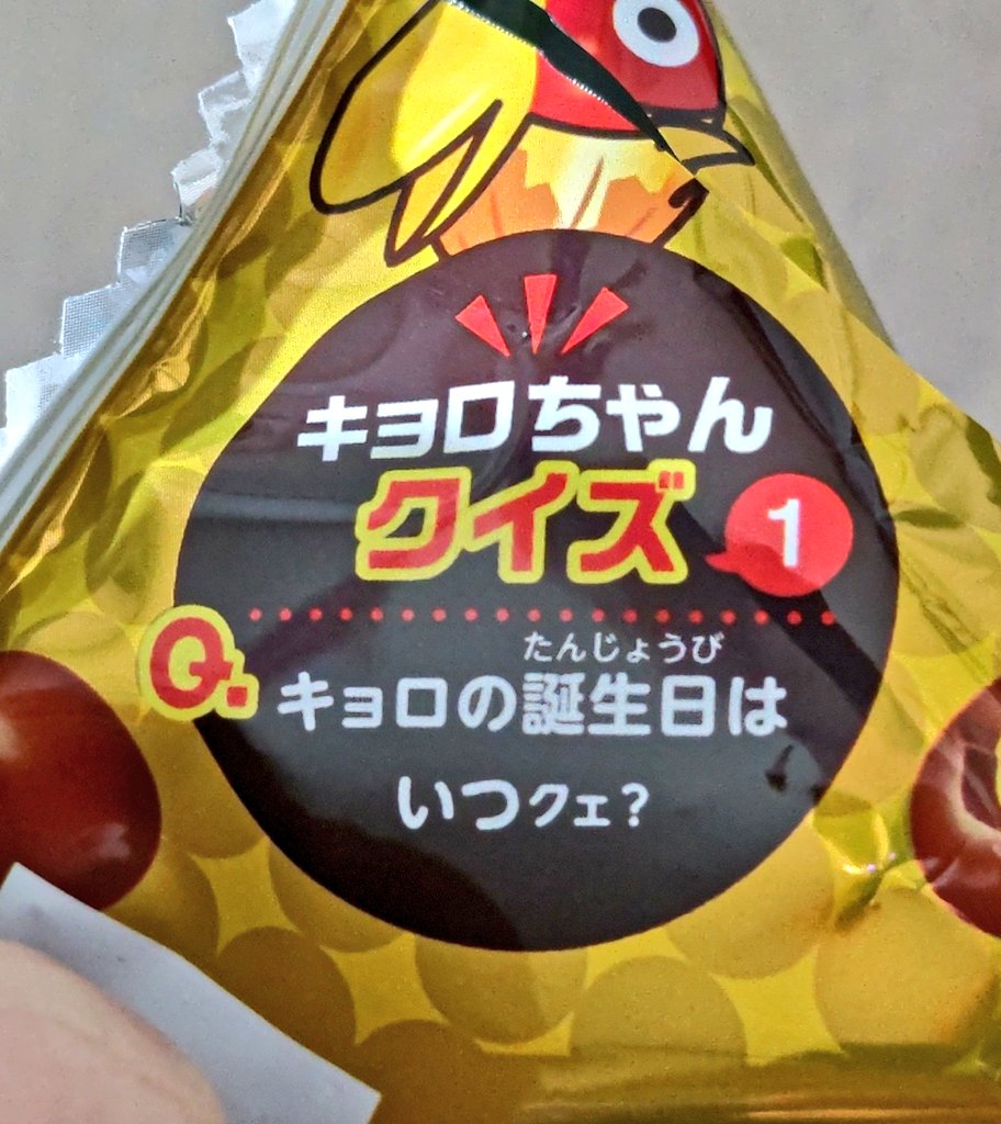 キョロ キョロちゃんの誕生日が、私の弟と同じだった！そして母と2人で新年