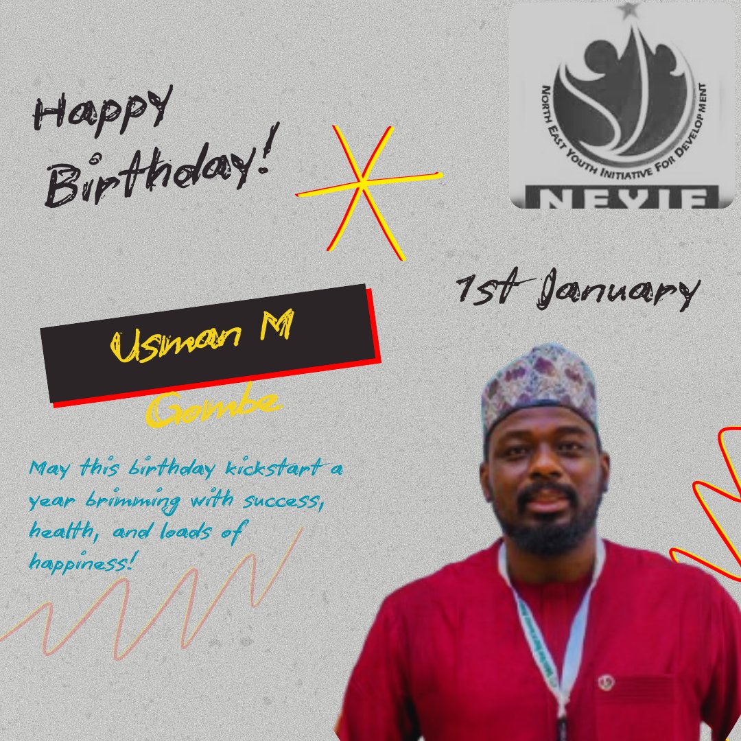 Happy Belated Birthday to our Deputy Executive Director, Emergency, Coordination and Humanitarian, Usman M Gombe, on behalf of all the management, staff, and volunteers, we wish you a blessed year ahead in good health, wealth and prosperity.