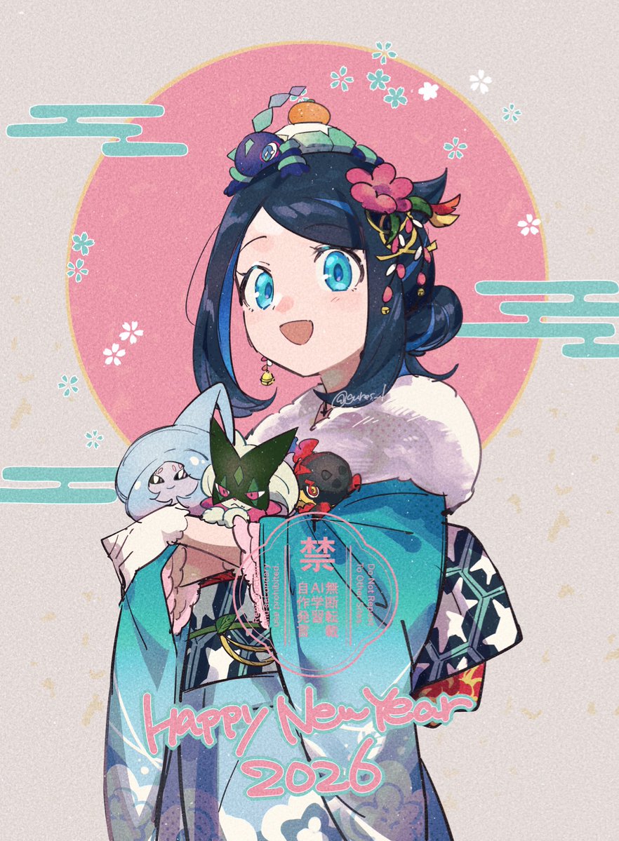 gures_l's tweet image. 賀正絵その二🍊
パートナーズぬい