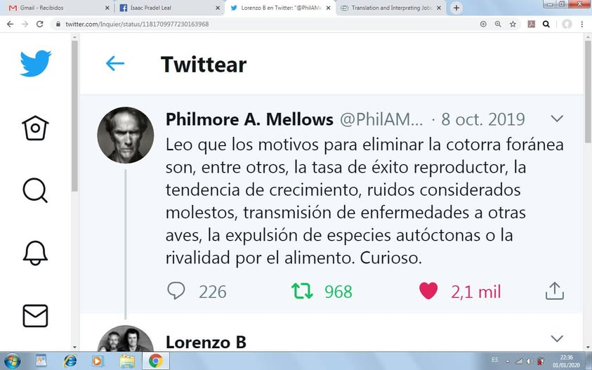 Esta joya de <a href="/PhilAMellows/">Philmore A. Mellows</a> habria que retuitearla todos los dias....