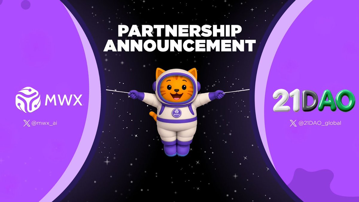 We’re delighted to partner with <a href="/21DAO_global/">21 DAO</a>!

Together, MWX Agentic AI and 21DAO’s decentralized task-economy platform are pushing community-powered growth to the next level by rewarding participation, ensuring transparent value, and helping Web3 adoption scale organically.