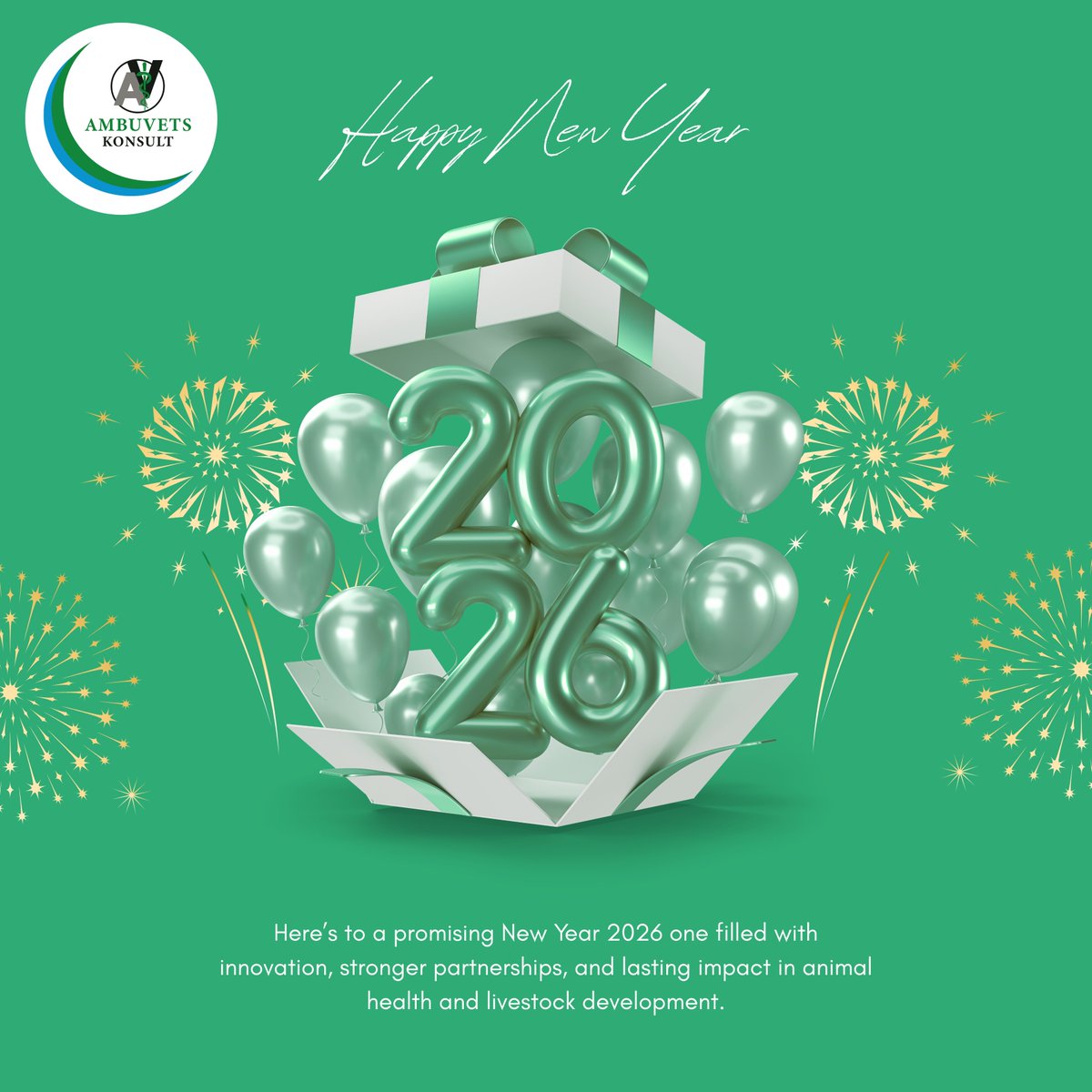 ambuvetskonsult's tweet photo. Happy New Year from all of us at @ambuvetskonsult  
As we welcome 2026, we reflect on the partnerships, innovations, and shared commitment that drive our mission. At AMBUVETS KONSULT LTD, we turn innovation into measurable impact.𝗵𝘁𝘁𝗽𝘀://𝗮𝗺𝗯𝘂𝘃𝗲𝘁𝘀𝗸𝗼𝗻𝘀𝘂𝗹𝘁.𝗰𝗼𝗺 https://t.co/09Z3LokvGV