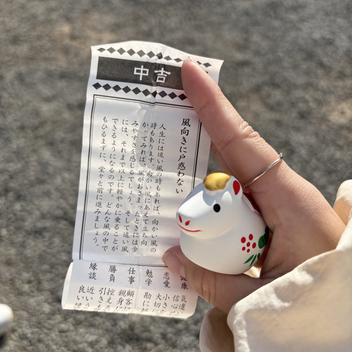 CikVft's tweet photo. 新年早々包丁で手切ってしまって幸先悪〜〜〜って感じです。笑
おみくじは中吉❕
今年はいっぱい車乗る予定🚗³₃ https://t.co/sgMJPQEnSH