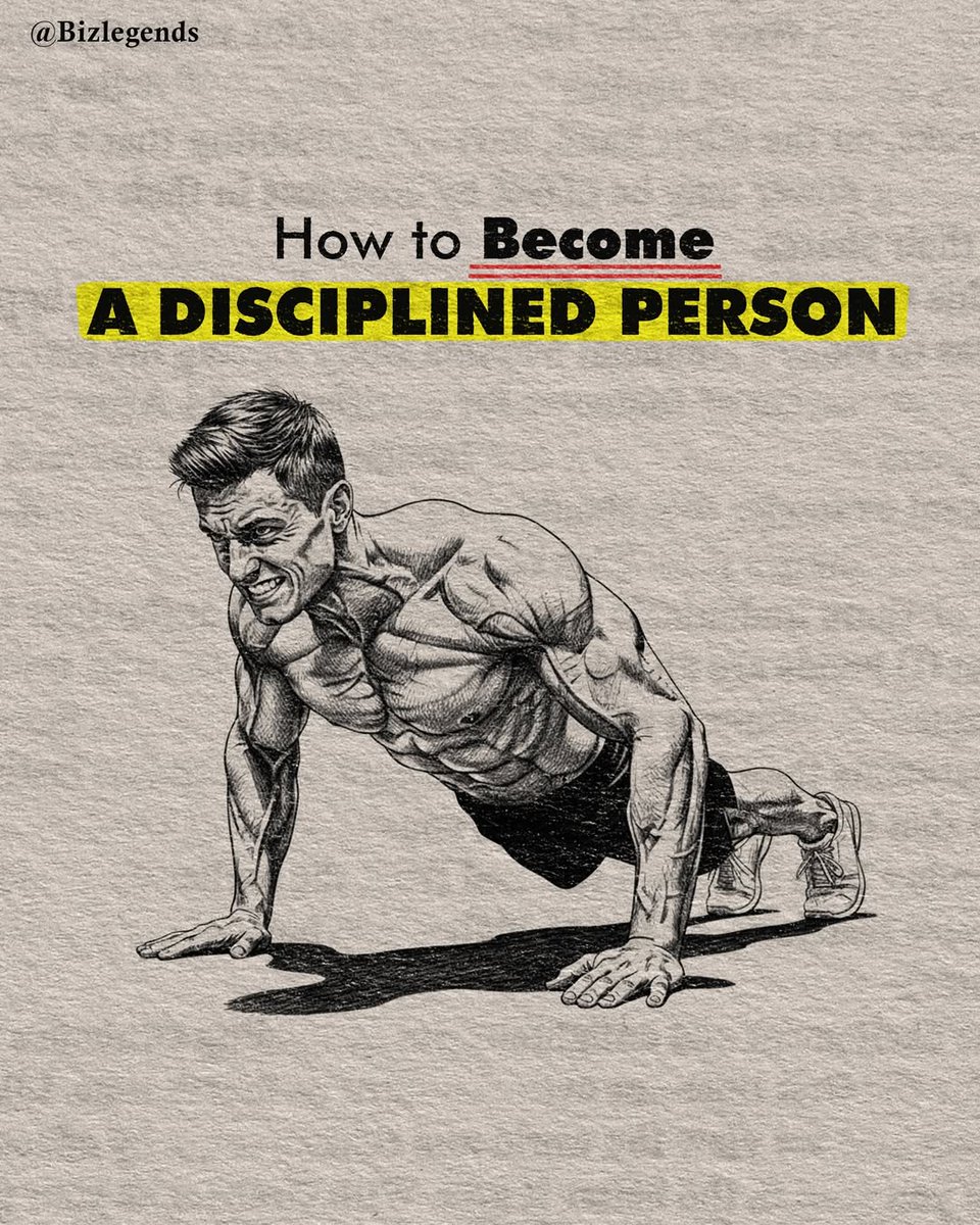 UpliftUnwind's tweet photo. How to Become a Disciplined Person.

-Thread- https://t.co/pyRHepC0yM