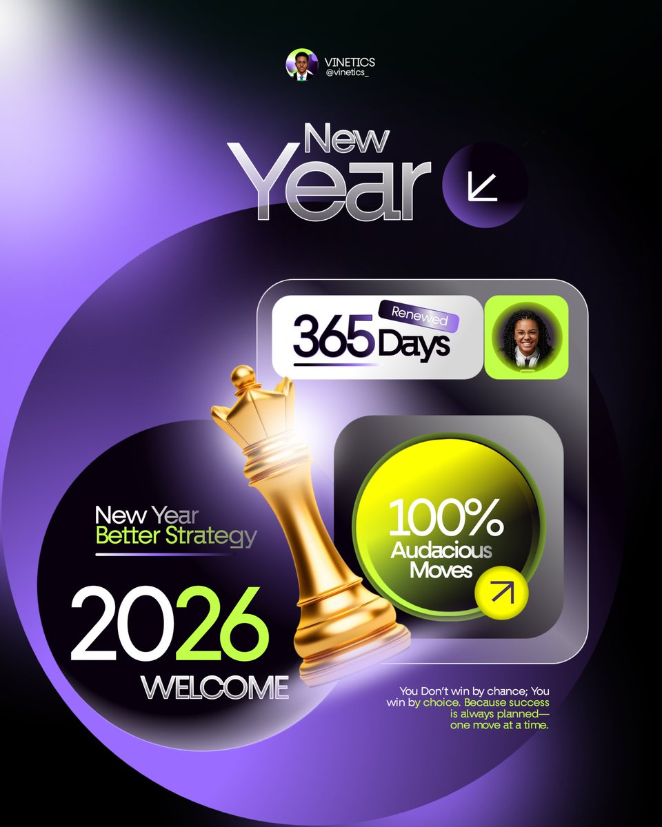 vinetics_'s tweet image. From strategy to Visuals, Interface to Systems—Biulding with Clarity, Purpose, and Measurable impact in 2026...... Happy New Year 🤍✨

#design #creativity #newyear #strategy