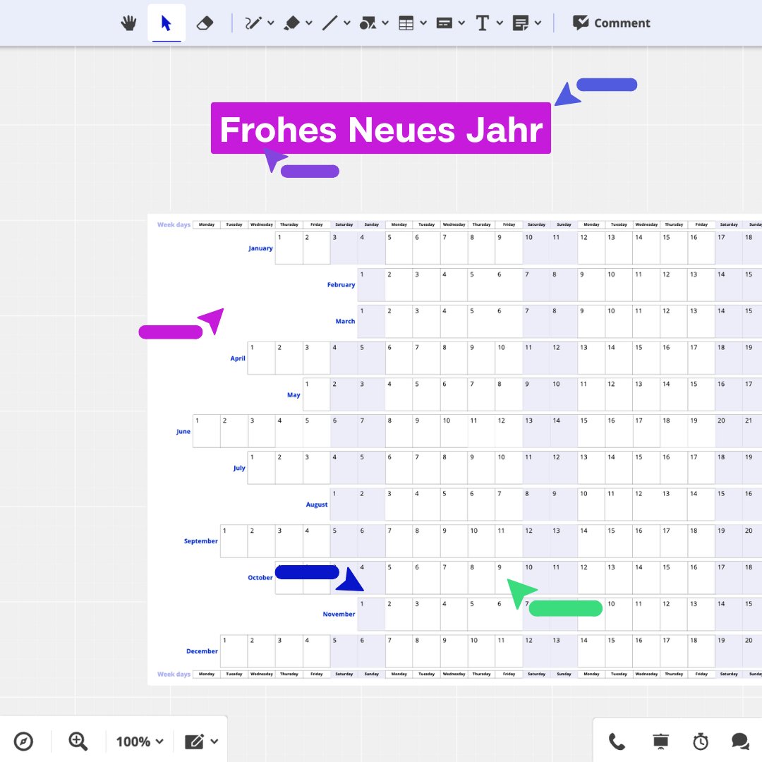 ConceptboardApp's tweet image. Neues Jahr, neues Board ✨

2026 beginnt und wir sind bereit für neue Projekte und freuen uns auf ein souveränes und digitales neues Jahr mit Ihnen.

#HappyNewYear #Collaboration #Conceptboard #OnlineWhiteboard
