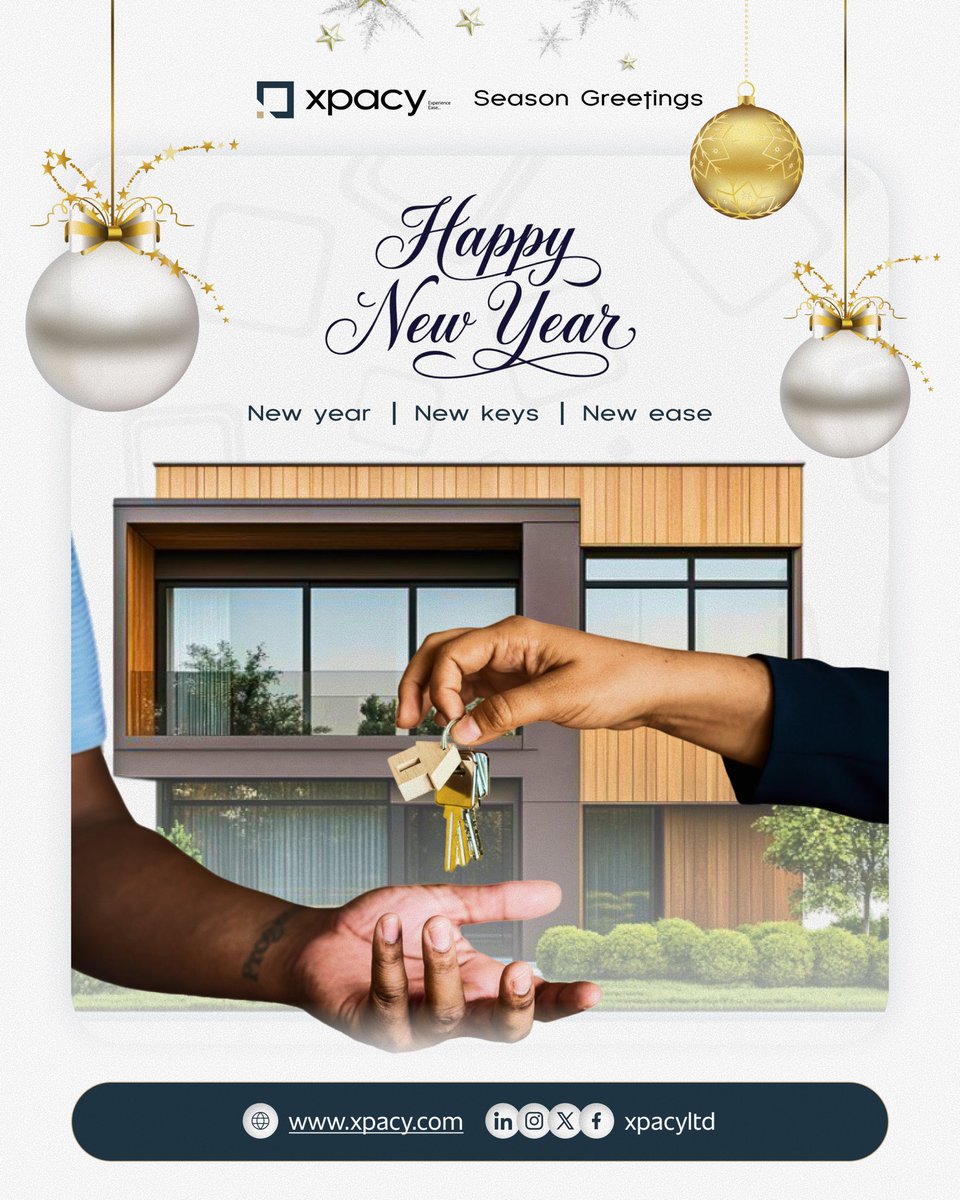 xpacyltd's tweet photo. A new year brings new beginnings and at Xpacy, we’re focused on making every move simpler, smarter and stress-free.

Here’s to new keys, new opportunities and seamless experiences all year long.

Happy New Year from all of us at Xpacy.

Xpacy…experience ease.

#xpacy #newyear https://t.co/FuQuF5KAuz