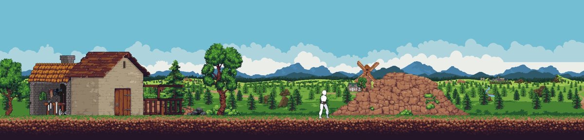 Environment concept art for my game - Knights: Life Eternal 
#pixelart #gamedev #indiegame