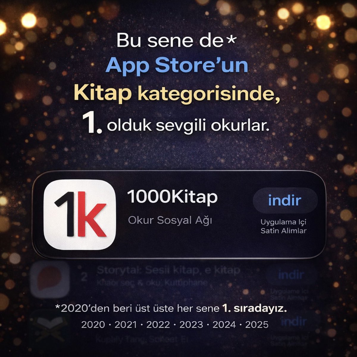 1000Kitap's tweet photo. Bu sizin başarınız değerli okurlar. ❤️ https://t.co/7V4miukywN