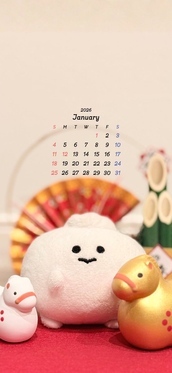 1がつ、カレンダー、だよ
ぜひ、つかってね✨️

 #カレンダー壁紙