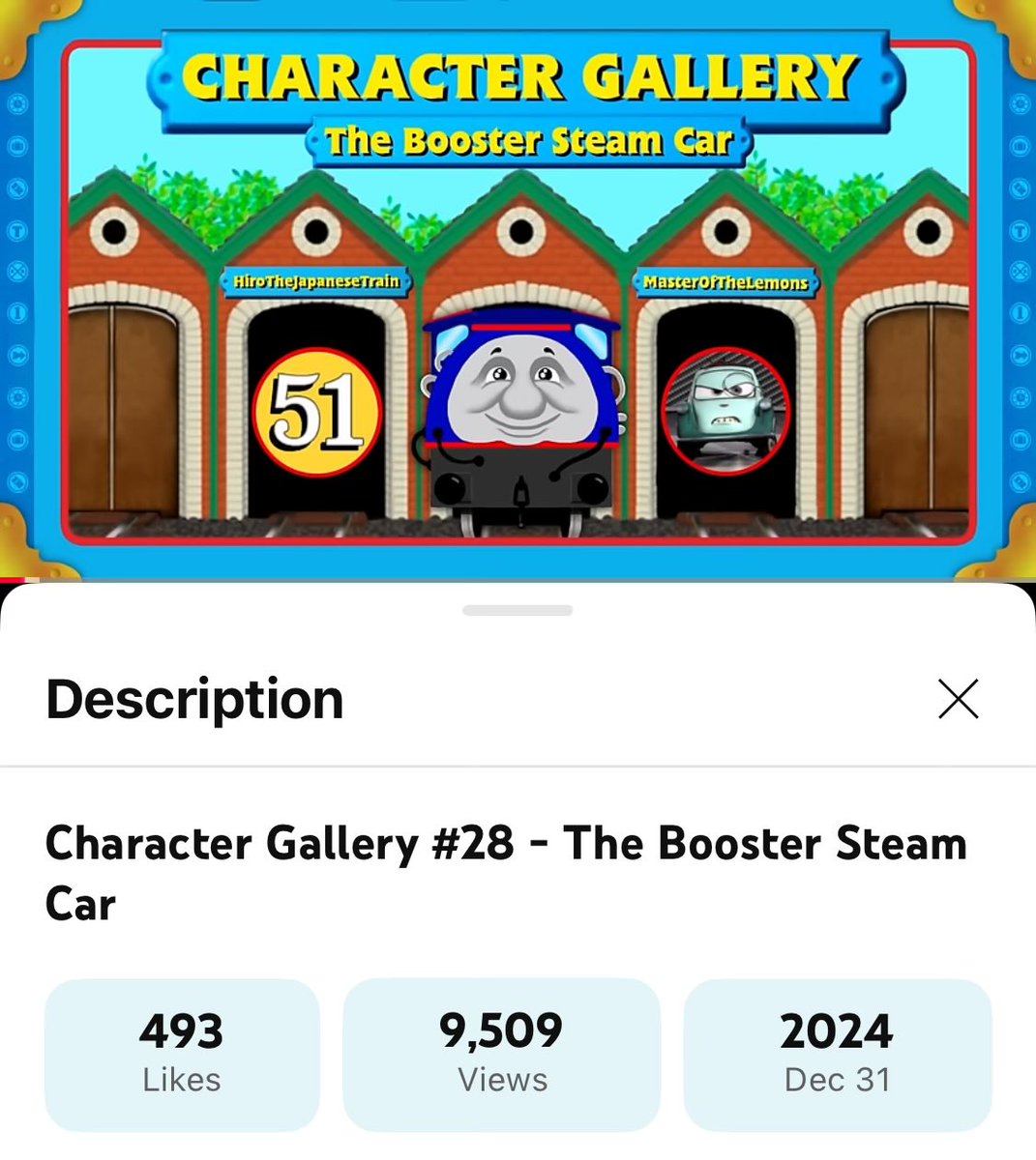 HAPPY BIRTHDAY TO BOOSTER STEAM CAR‼️‼️‼️ HE JUST TURNED ONE YEAR OLD🥳🥳🥳

oh and happy new year too ig