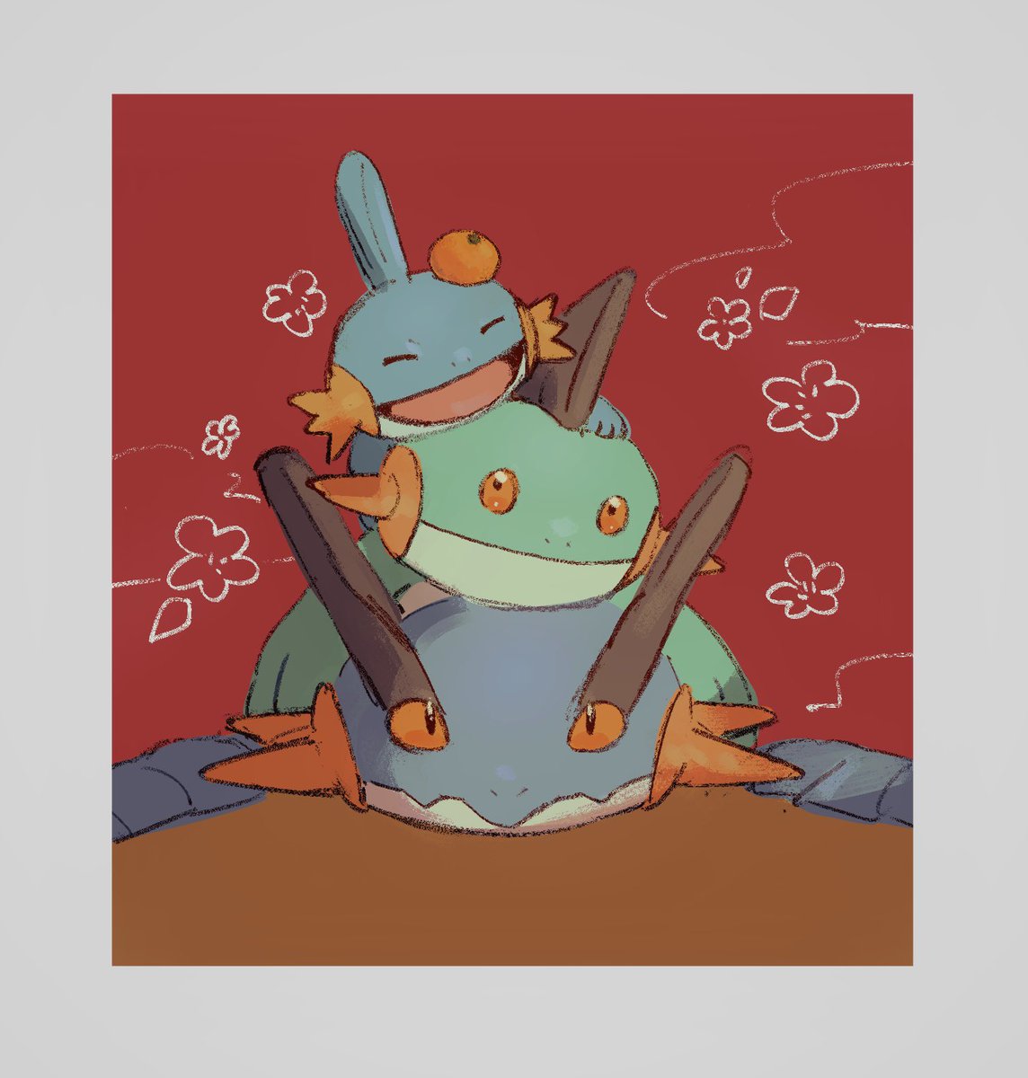 hoenn_0260's tweet image. ぬまうお鏡餅