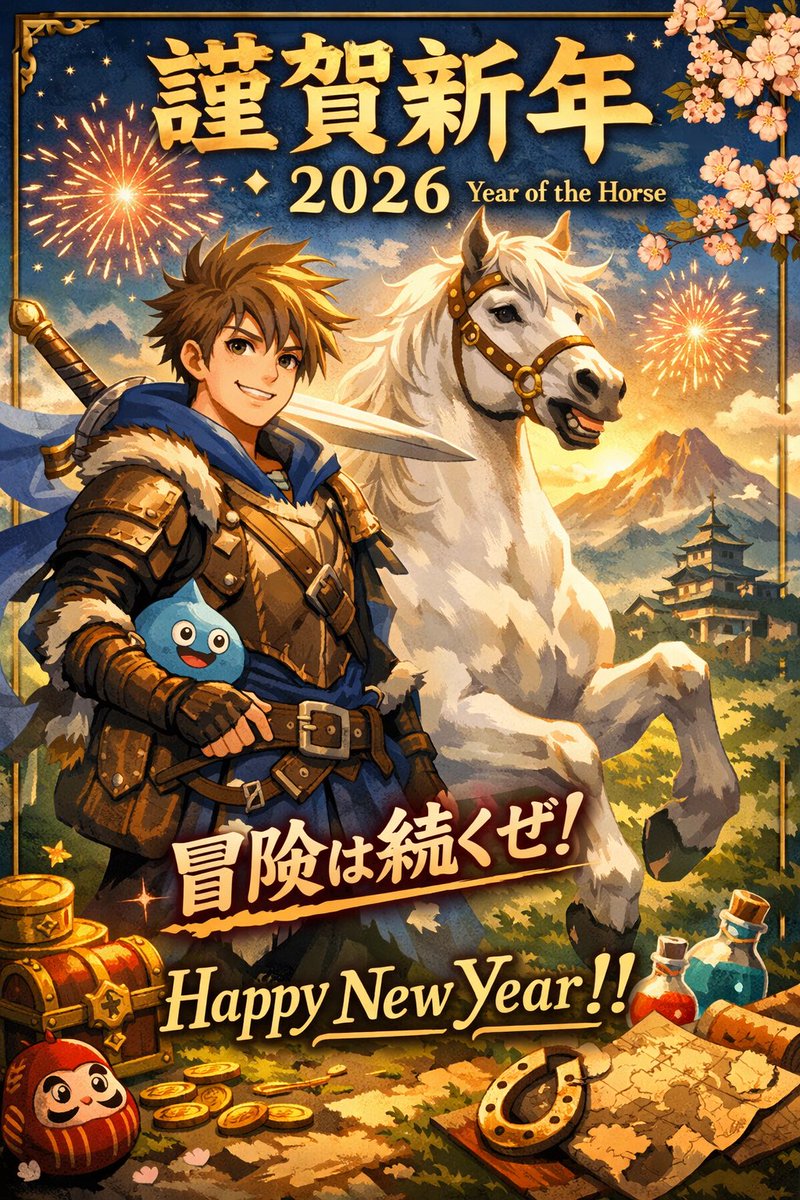 harucocoanncom1's tweet photo. 🐎 2026年、午年

明けましておめでとうございます🎍
今年は「速さ」じゃなくて「前進」
迷っても止まらず、整えながら進む

教育も、仕事も、人生も
ちゃんと一歩ずつ積み上げていく年にします

今年もよろし���お願いします
#謹賀新年 #午年 #一歩ずつ #成長の年 #理学療法士 https://t.co/PRiy70ty9R