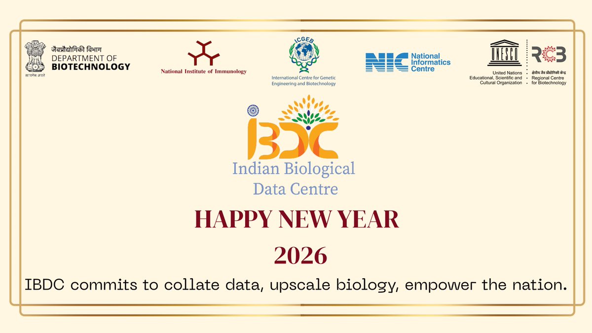 IBDC (Indian Biological Data Centre) tweet media