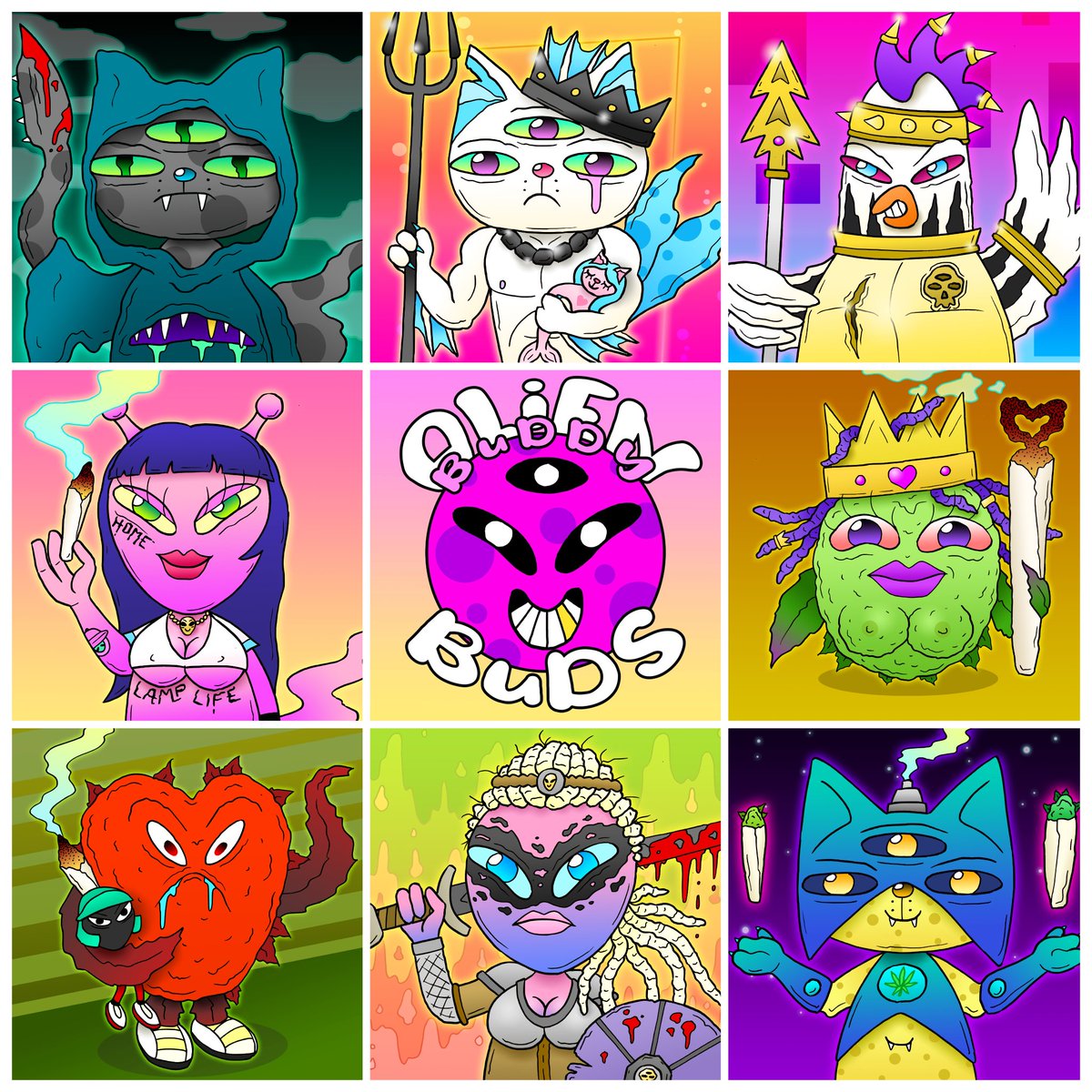 Alien Buddy Buds tweet media