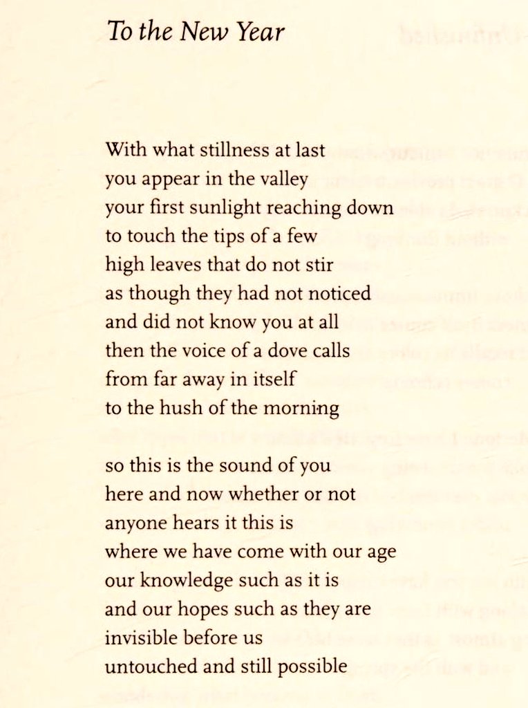 arealmofwonder's tweet photo. W.S. Merwin with a beautiful 
  poem for the day that it is. https://t.co/r69LQ7RjA7