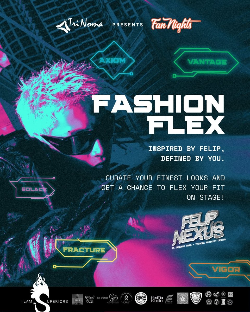 Calling all style icons ✨ 

At #FELIPNexus, we're spotlighting fans who express themselves through fashion. Get a chance to flex your fit — inspired by #FELIP's bold, intentional style.

Let your look speak. Just like <a href="/felipsuperior/">FELIP</a> 🔥