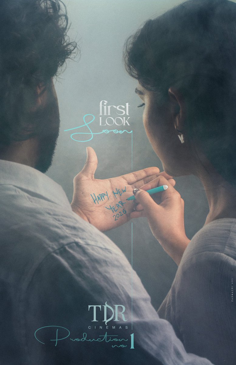 vamsikaka's tweet photo. A story written in silence,
destined to stay forever 🤍

Team @TDRCinemas Production No. 1 wishes everyone a joyful #HappyNewYear2026 ❤️

Title & First Look Coming Soon ✨

@pavaankesari @KavyaKalyanram @kuncham_shankar @TDinakaranReddy @VijaiBulganin @Shyam_DOP @editorviplav @IGsanthosh @VamsiKaka
