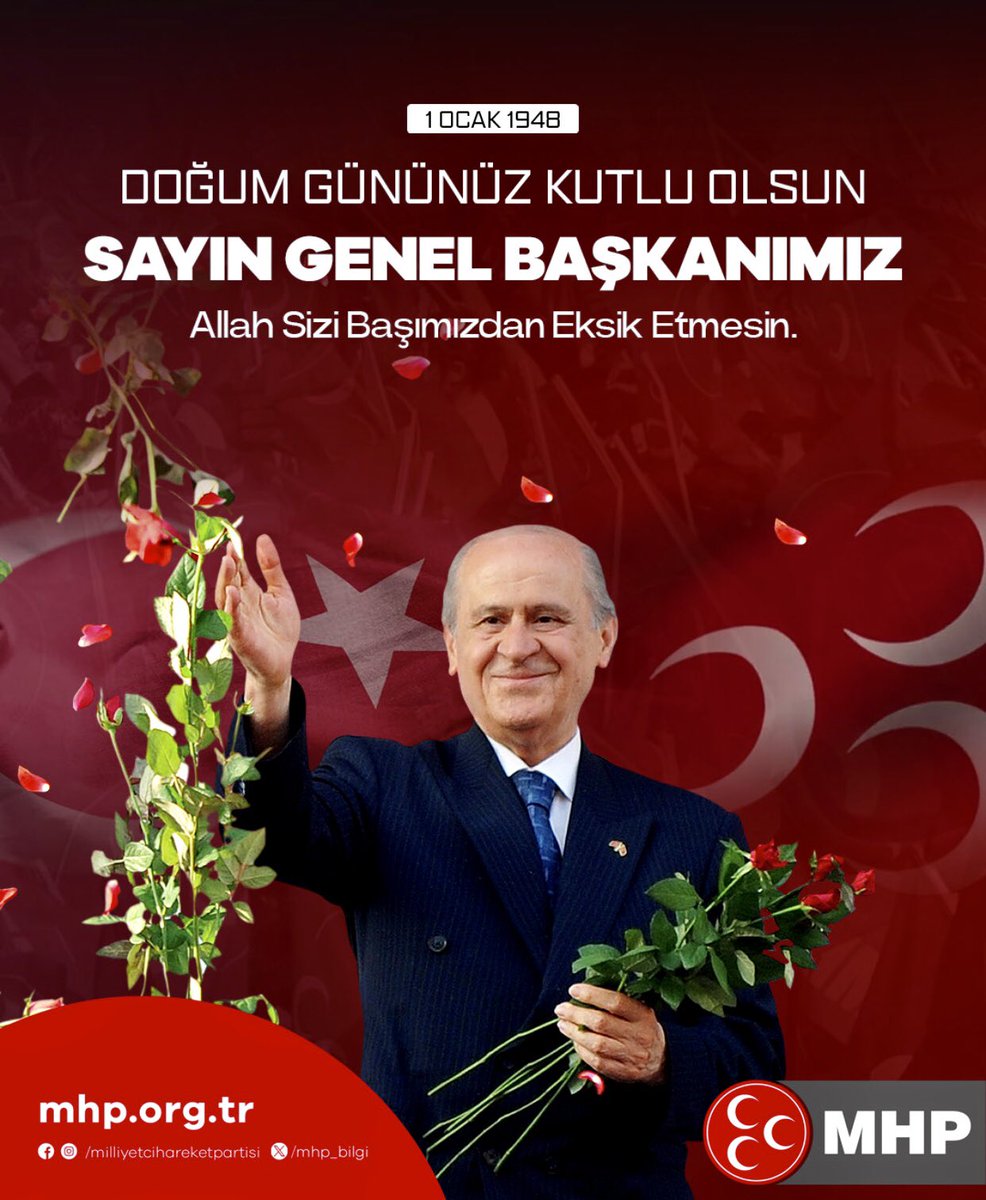 Doğum Gününüz Kutlu Olsun Sayın Genel Başkanımız
Allah Sizi Başımızdan Eksik Etmesin.