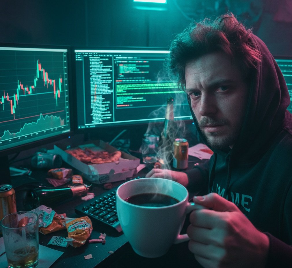 Sunshine812622's tweet photo. GM. Checking the logs to see who’s still alive after the system reboot. 🥂💀

Are you guys awake or is your hardware still fried from the alcohol?

Like if you’re already back in the Matrix. Comment if you need a factory reset. 🧪💊 https://t.co/UQ4VysDgjP