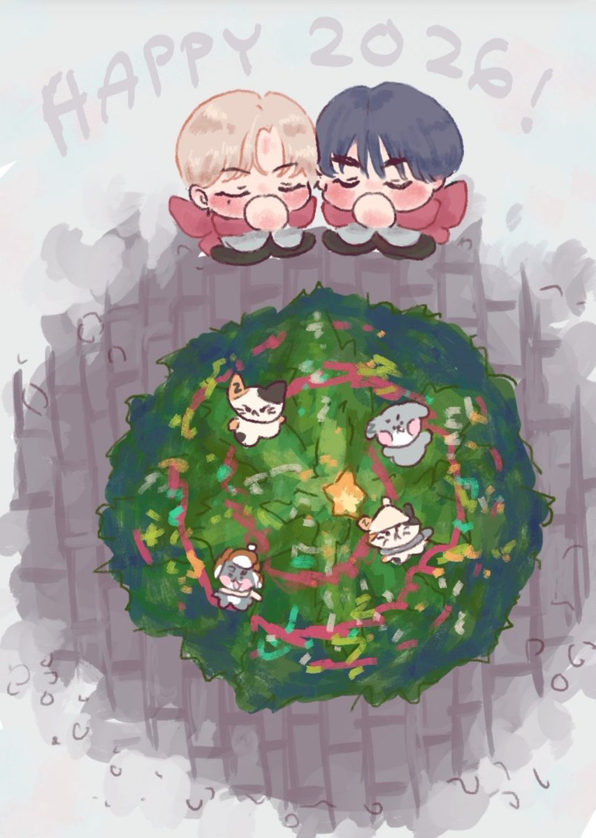 geonrik making a wish under the big christmas tree for <a href="/gintopias/">s</a> !!! 🎄🎄🎄 have a happy holiday!! 🎉🎉🎉

#ZB1SecretSanta2025 #ZB1Fanart