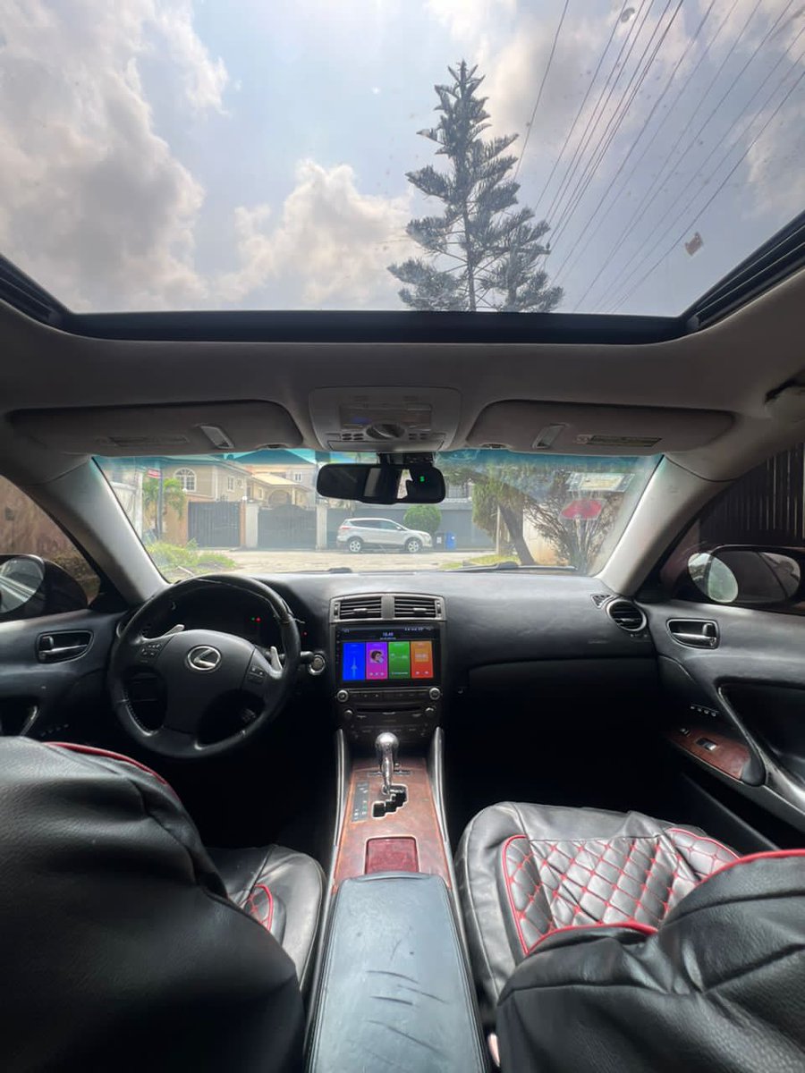 TuzyDavid's tweet photo. •2008 Lexus Is250 Sport 🚘

•Untempered Engine 🚫

•Andriod Screen || Reverse Camera 📸
•Beautiful  interior 💧
•Keyless Entry 👍
•Sun roof 🔳
•Chilling Ac 💙

•Location : Lekki 📍
•Price : 7m 💰
•Contact : 📞 08100894157

Fast Deal❗

#HappyNewYear2026 
#anthonyjoshua https://t.co/gilbPeDKi6