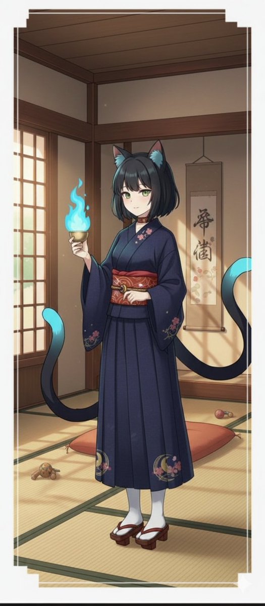 前のポストの猫又の子は「弥栄 都(いやさか みやこ)」ちゃん。アイファ