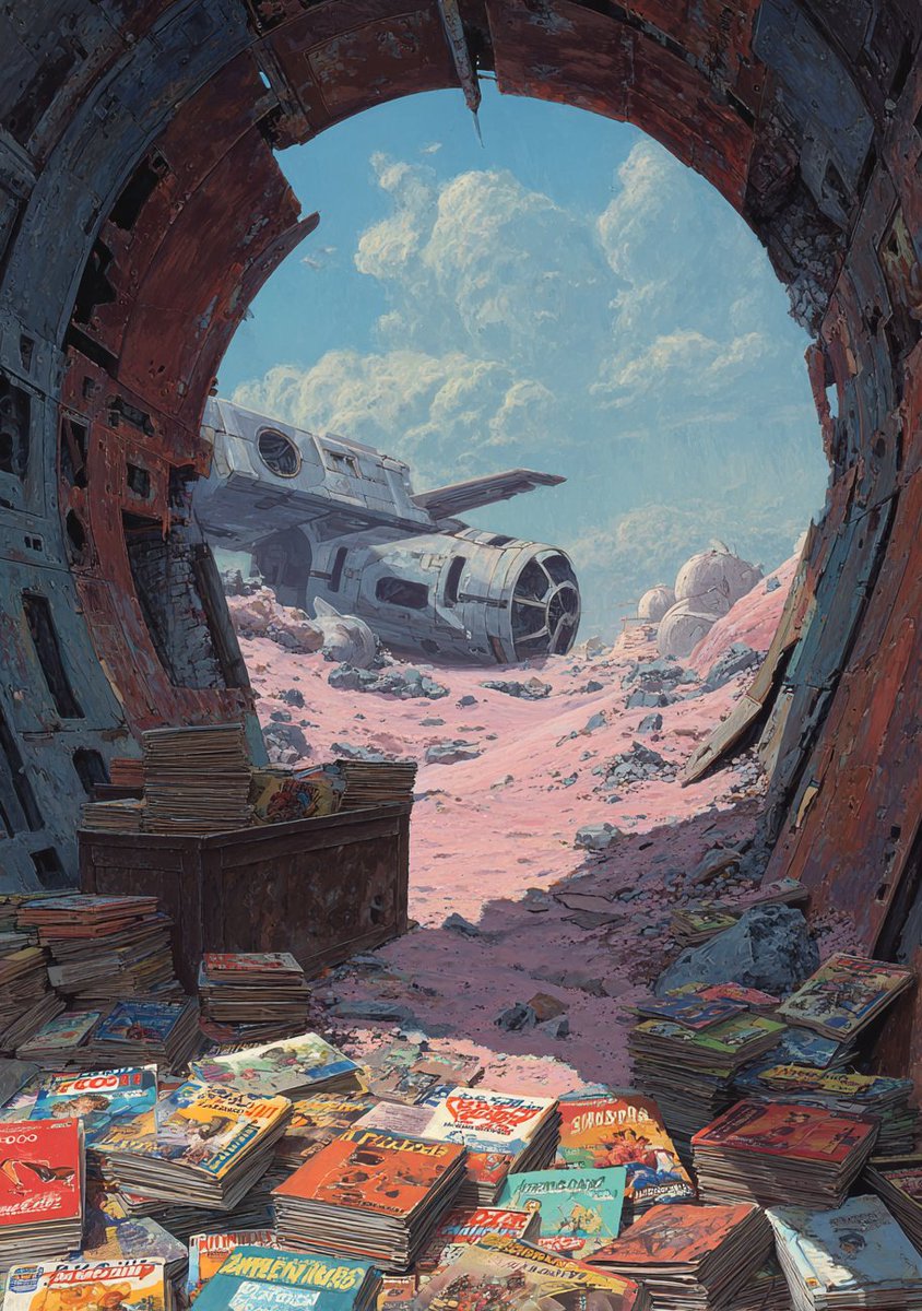 RazorwireRPG's tweet image. You're probably wondering how a game set on a nameless planet would have Cowboy inspired culture and aesthetics? The answer is Culture Vaults. One of the few remaining vaults to survive the Originator's crash landing were dime store Cowboy novels. Given the landscape, people over…