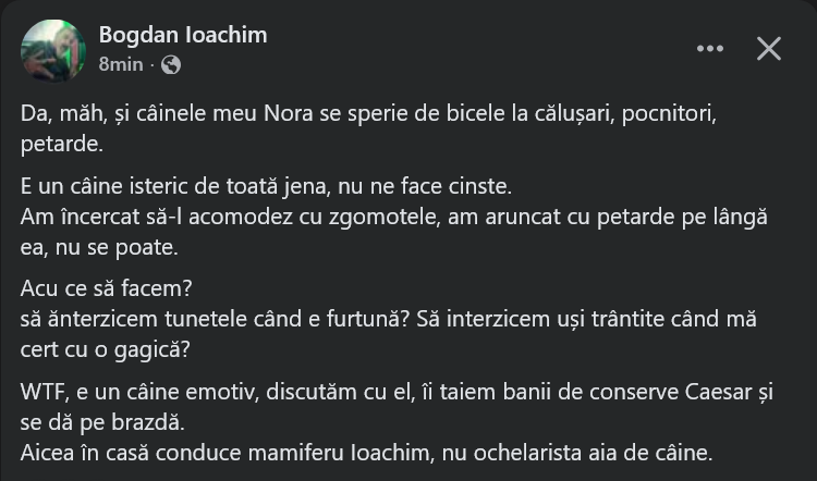 basarab84's tweet photo. 🤣👍Taberele artificial antagonizate au de constientizat: aruncatorii de petarde - de ce o fac, care este scopul si de ce simt placerea doar de Anul Nou?; cei care au caini - de ce detin un caine in oras si cum a ajus cainele lor din paznic al curtii, un rege purtat pe brate? https://t.co/PT9aEieGbi
