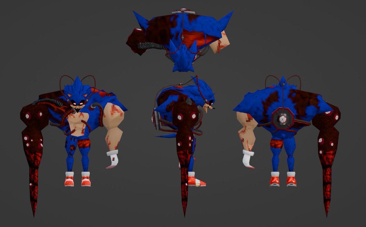 Decided to do my own take on Kolossus &amp; a further mutation, Kolossus: Gargantous.

Sonic &amp; Kolossus Models: Me
Initial Renders: Me
Render Post-Processing: <a href="/S0UNDB1T3/">S0UNDB1T3✩ (JACK OF ALL TRADES)</a> 

#thedisaster #sonicexe #SonicTheHedgehog