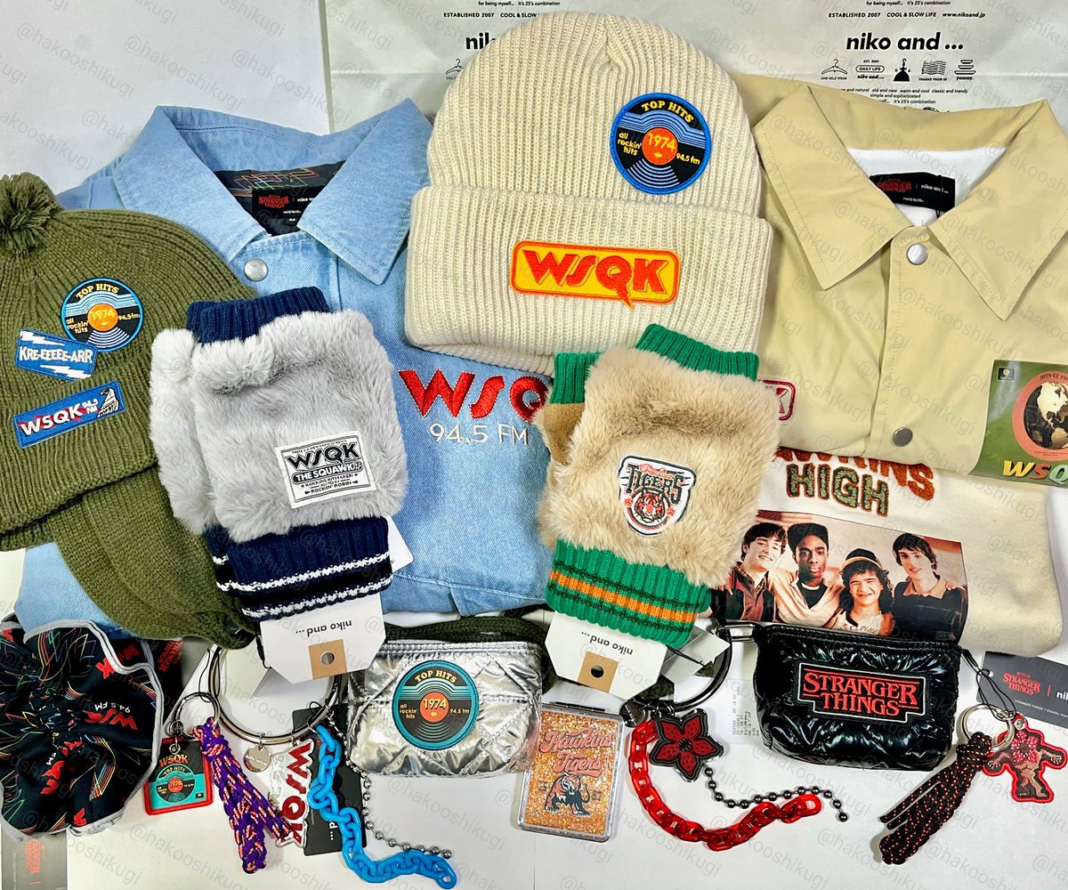 ストレンジャーシングス niko and デニムジャケット ニコアンド L niko