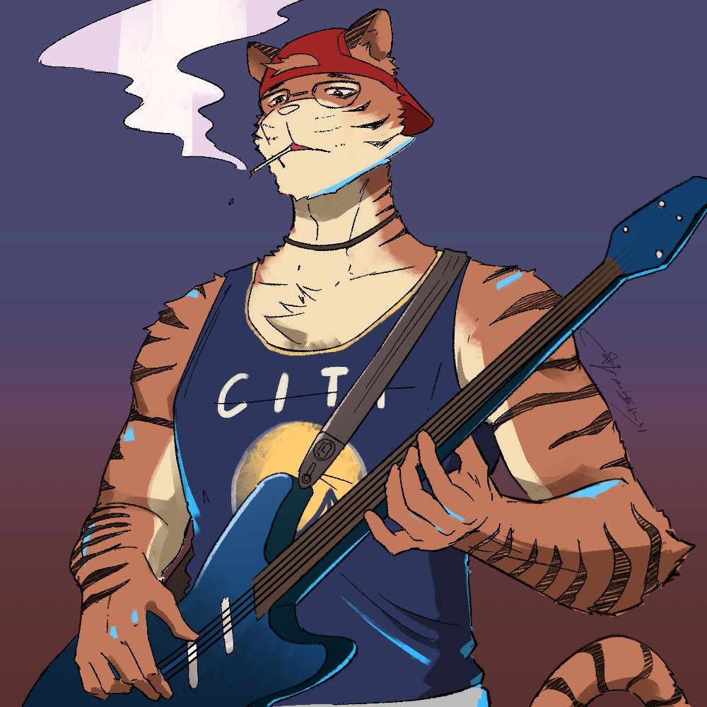 畫了帥帥朋友的獸設