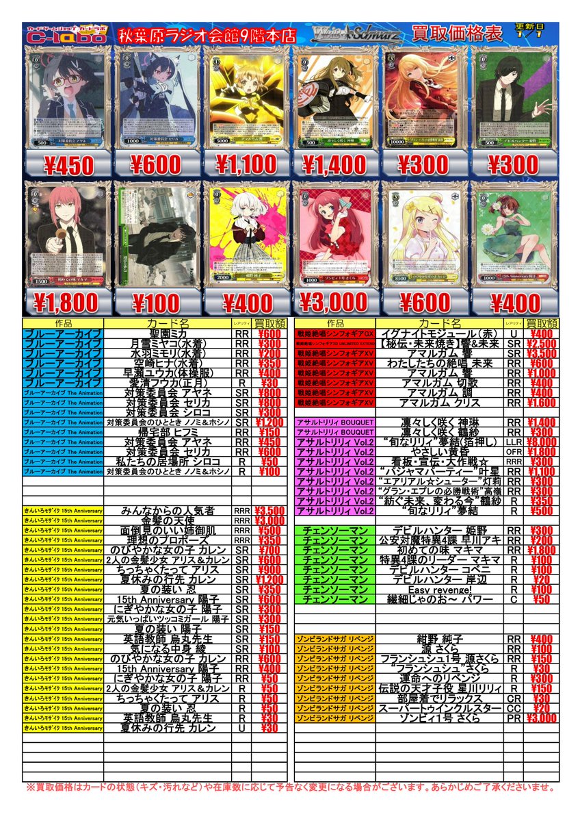 ヴァイスシュヴァルツ デート・ア・ライブ RR まとめ売り 値下げ待ちいいね× ヴァイスシュヴァルツ デート・ア・ライブ RR まとめ売り 値下げ待ち