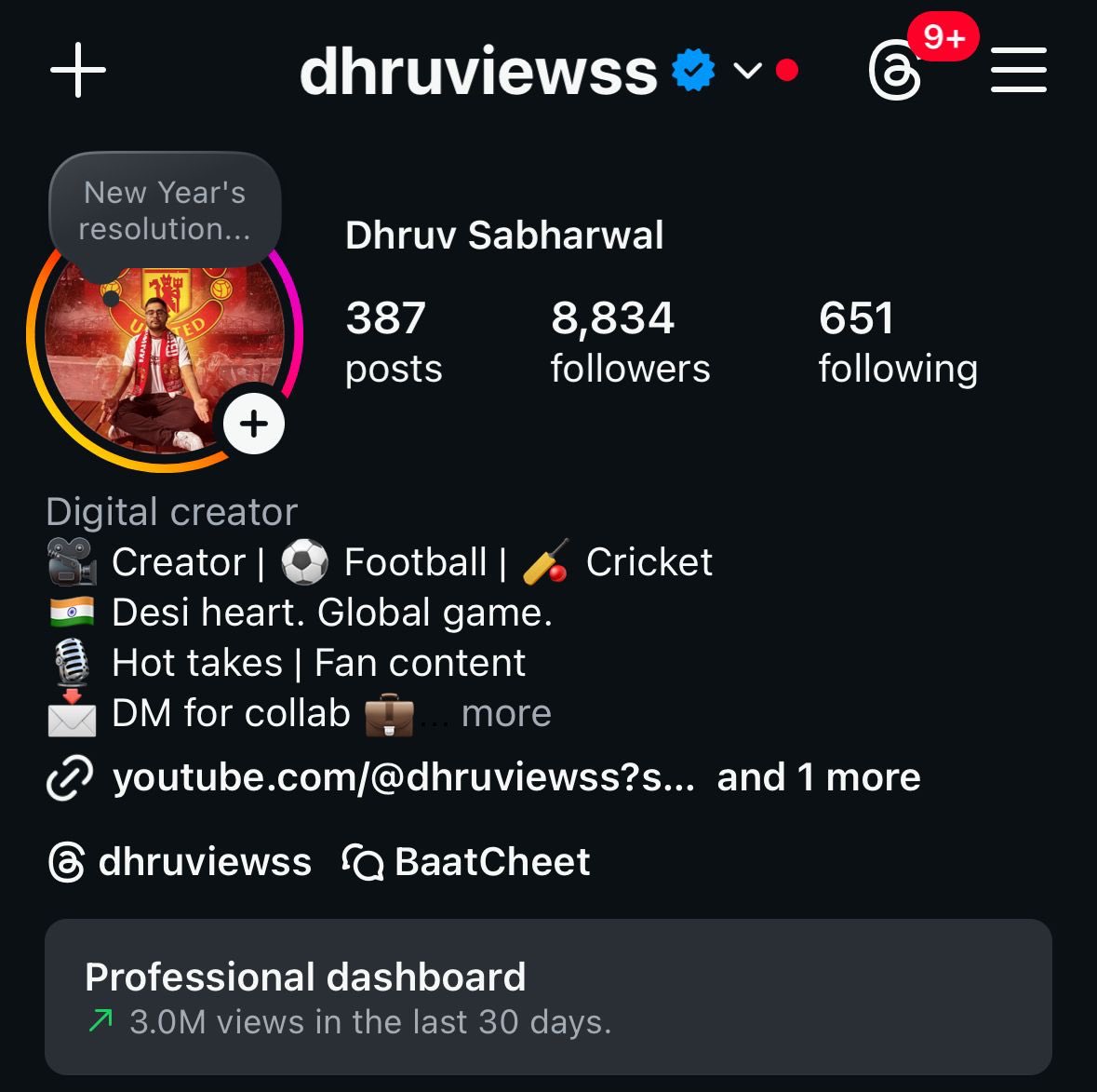 <a href="/Meta/">Meta</a> <a href="/metaindia/">Meta India</a>  please help my dear friend Dhruv <a href="/i_dhruvs/">Dhruv Sabharwal</a> in reinstating his Instagram account.

Someone did mass reporting and now he has lost his account which he worked for night and day in the matter of seconds. below is the screenshot of his account. 

Please do the