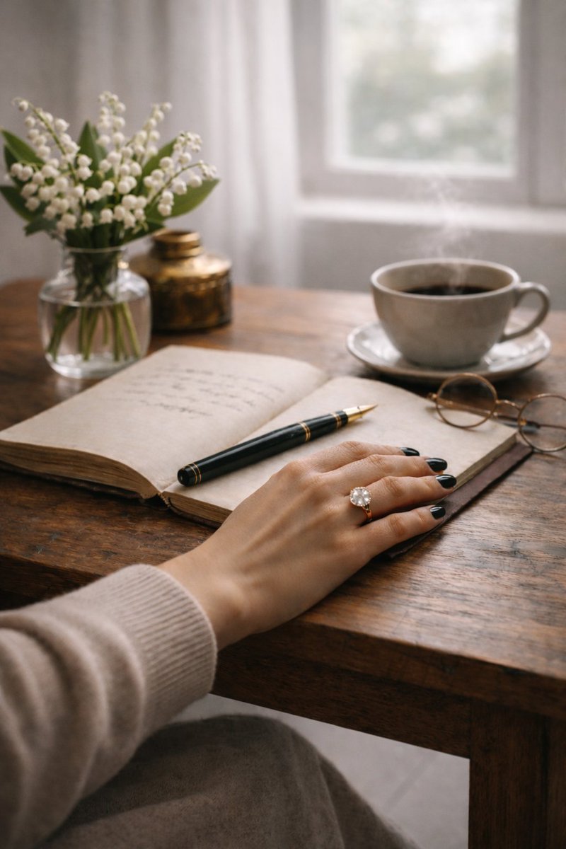She writes to slow the hand of ending, shaping what must pass with attention rather than fear. #Delight here is less happiness than freedom: the right to choose a line, a tone, a way of going on. It steadies what she gives to time, leaving behind a gesture.Hopefully kind. #vss365