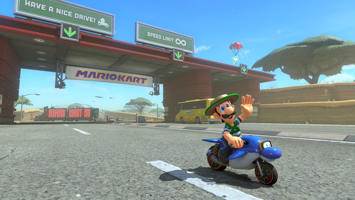 マリカに「制限速度∞」の看板あった 行政が無法じゃん