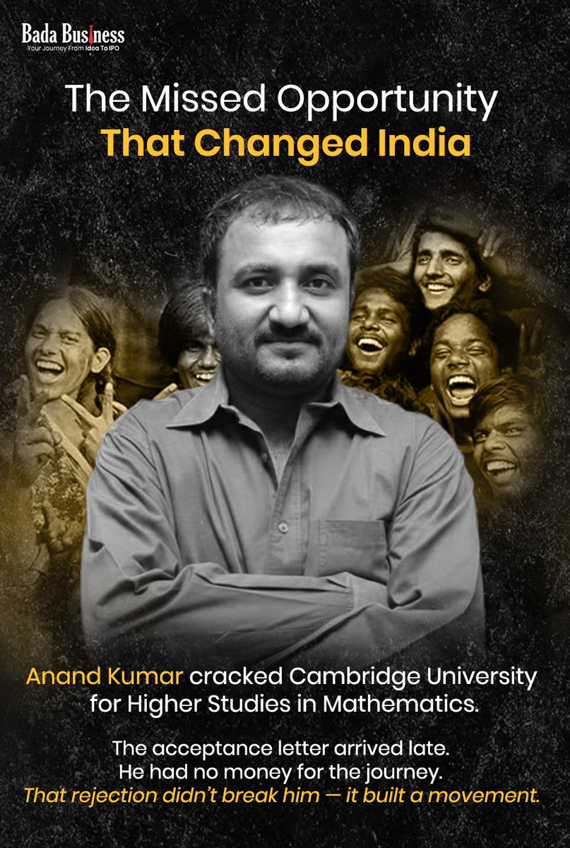 DrVivekBindra's tweet image. From struggle to success — Anand Kumar proves mindset changes destiny.
Happy Birthday, and thank you for inspiring millions. 🎉

#AnandKumar #Super30 #HappyBirthday #Motivation2026 #TeacherInspiration #NewYear2026 #NewBeginnings #DrVivekBindra