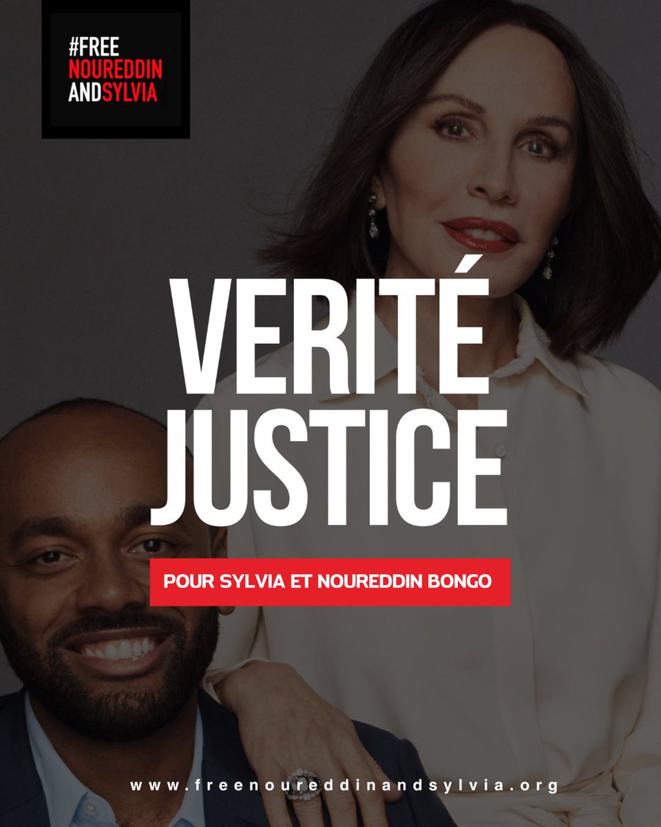 freenourandsyl's tweet photo. Après 2 années de détention arbitraire, de silence imposé, @SylviaBongo et @NoureddinBV ont été libérés en mai 2025. 

Depuis, la vérité émerge peu à peu, confirmant tout ce que nous n’avons cessé de dénoncer depuis le premier jour : violences, tortures, spoliation et mensonges…

Pour 2026, nous formulons un vœu clair :
👉 que justice soit enfin rendue, ( la vraie, pas celle orchestrée)
👉 que touts les auteurs et complices de ces crimes répondent de leurs actes,
👉 et que plus jamais de tels abus ne puissent être commis dans l’impunité.

Notre combat continue. ✊🏼
Pour la vérité. Pour la justice. 
Pour Noureddin et Sylvia. ❤️